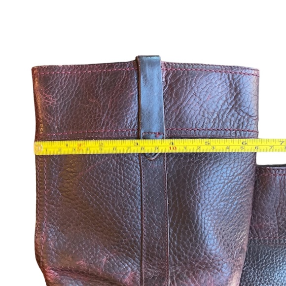 1790-TIMBERLAND Rudston Red/Brown tone Pull-on Leather Women’s Heeled Boots - Picture 7 of 12